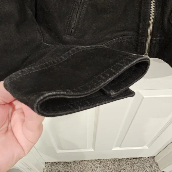 LRL Lauren Jeans Manhatten Denim Black Jean Jacket Womens Size M - Picture 9 of 16